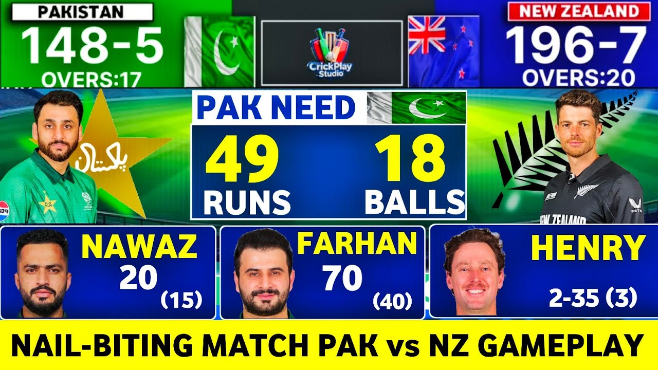 Incredible Finish | Pakistan vs New Zealand T20 World | Gameplay