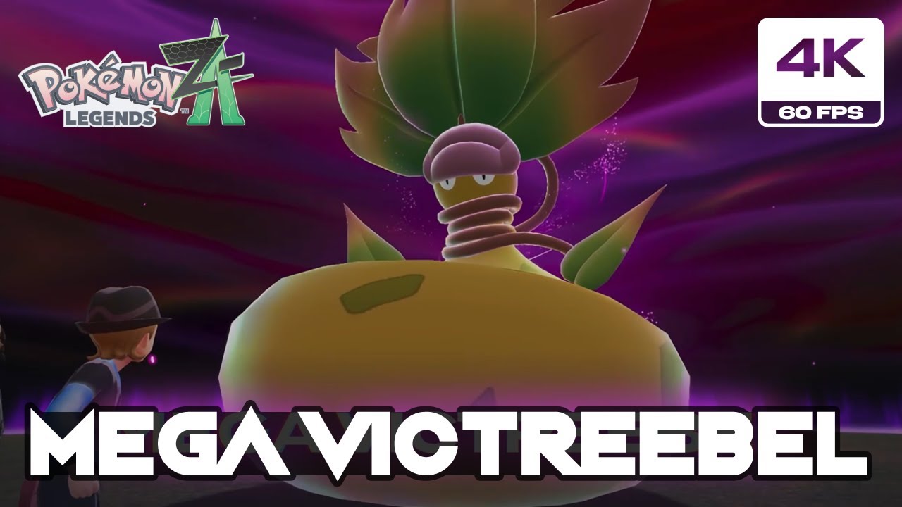 Pokemon Legends Z-A  - Rogue Mega Victreebel Boss Fight (4K 60 FPS Nintendo Switch 2)