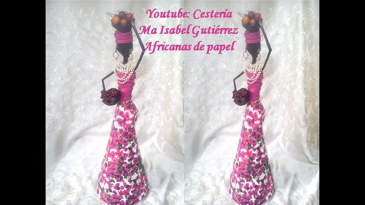 Como hacer una africana de papel. DIY