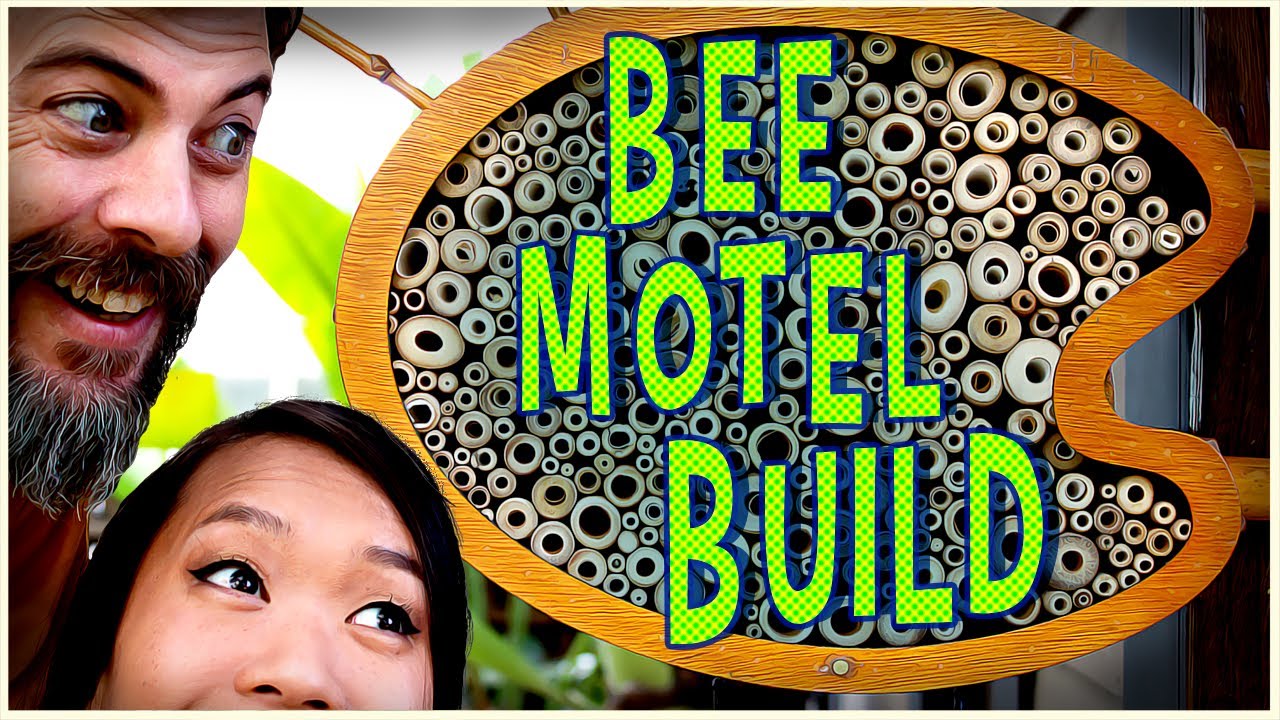 Turning Scrap into a DIY Mason Bee House - With a Retro Motel Sign Theme