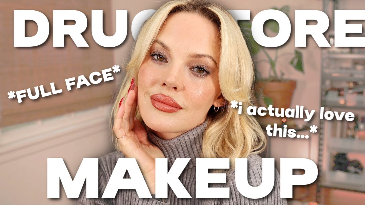 this is new for me…A FULL FACE OF DRUGSTORE MAKEUP!!!