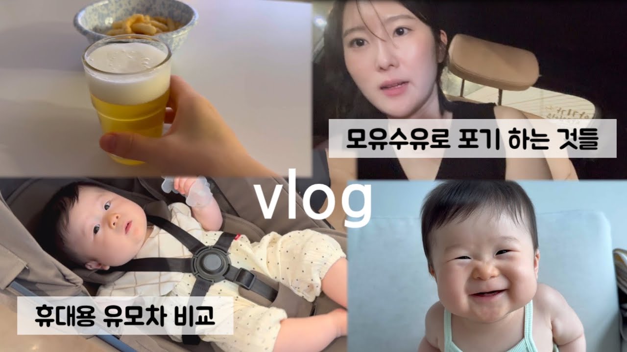 👋🏻모유수유로 포기하는 것들 ಣ 휴대용유모차 비교👀ಣ육아일상 VLOG 