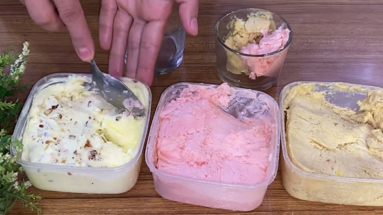 بنصف لتر حليب  /كلاص اقتصادي يعطيك كمية كثيرة بثلاث نكهات بمذاق راىع بحال ديال المحلات وبطريقة مبسطة