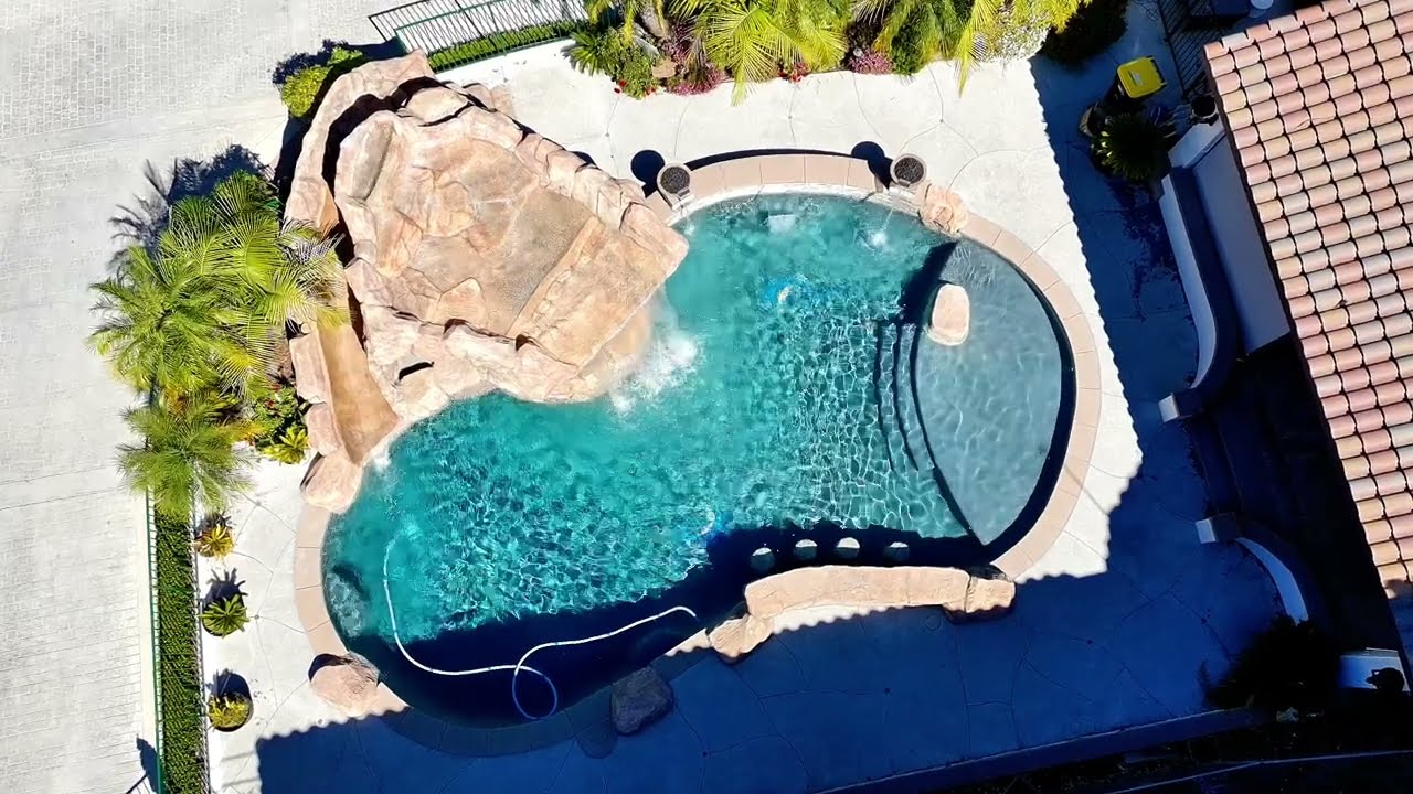 RCM Construction - Pool with Spa, Rock Slide & Grotto | Hacienda Heights, CA