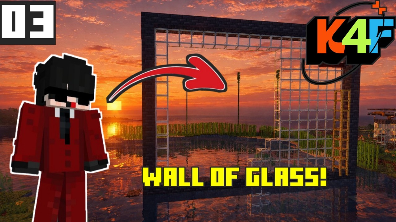 EP03|K4F| I Made a wall of glass inspired by @FTTGaming and also a nice tour on shoping district