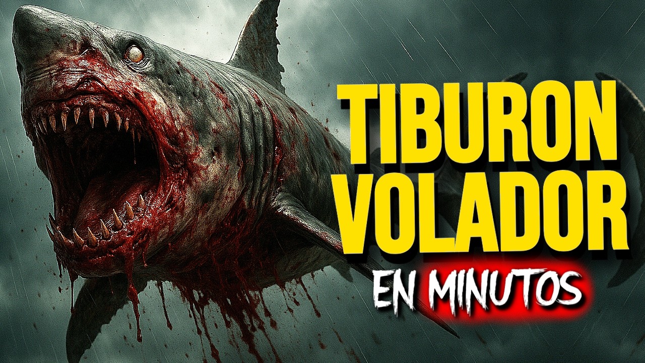 TIBURONES LLUEVEN DEL CIELO EN PLENO APOCALIPSIS (Resumen) EN MINUTOS