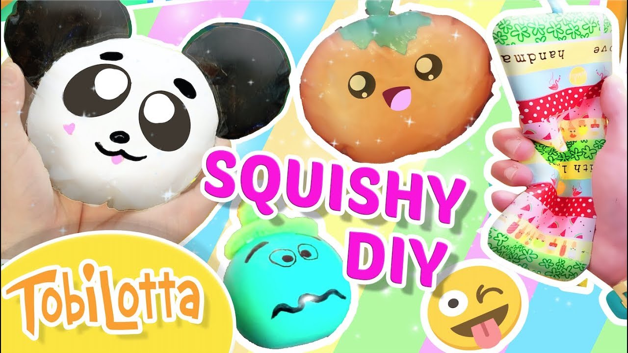 SQUISHY aus Material die JEDER ZUHAUSE HAT BASTELN! Squishy basteln selbermachen TobiLotta