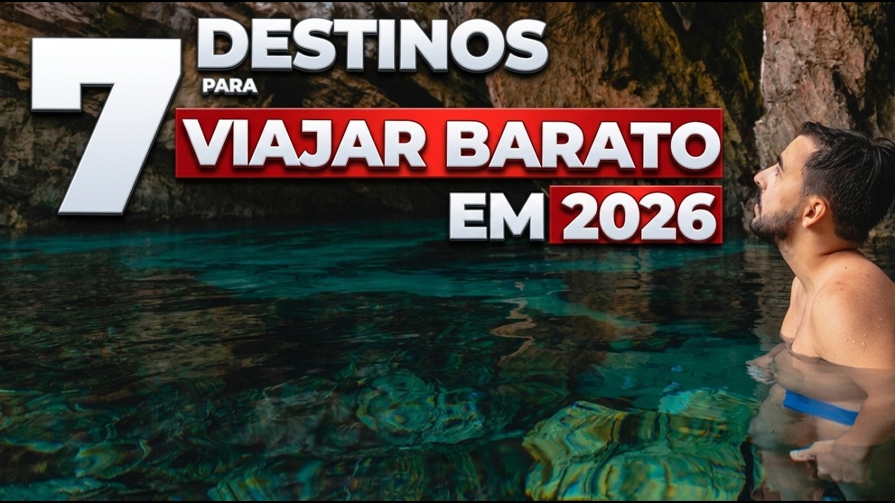 7 LUGARES MUITO BARATOS pra VIAJAR no BRASIL em 2025 (com preços)