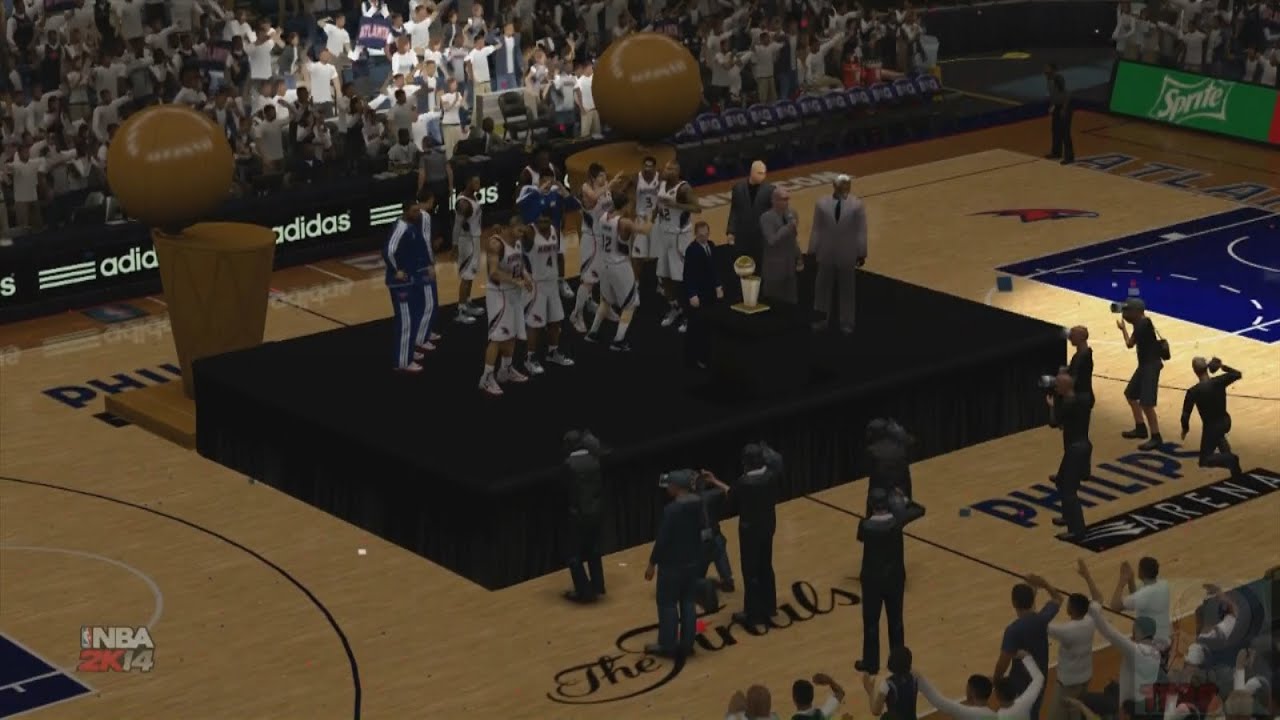 NBA 2K14 - Atlanta Hawks NBA Finals Introduction & Championship Celebration