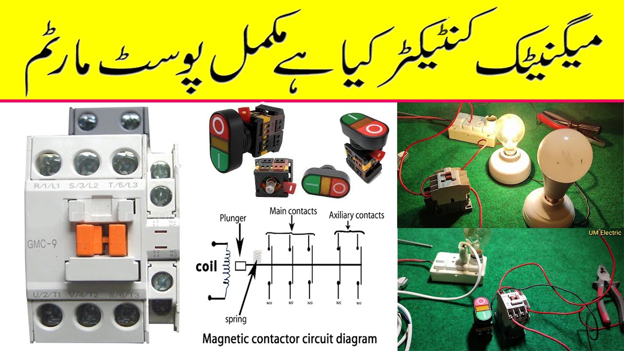 What is Magnetic Contactor | How it works in Urdu/Hindi