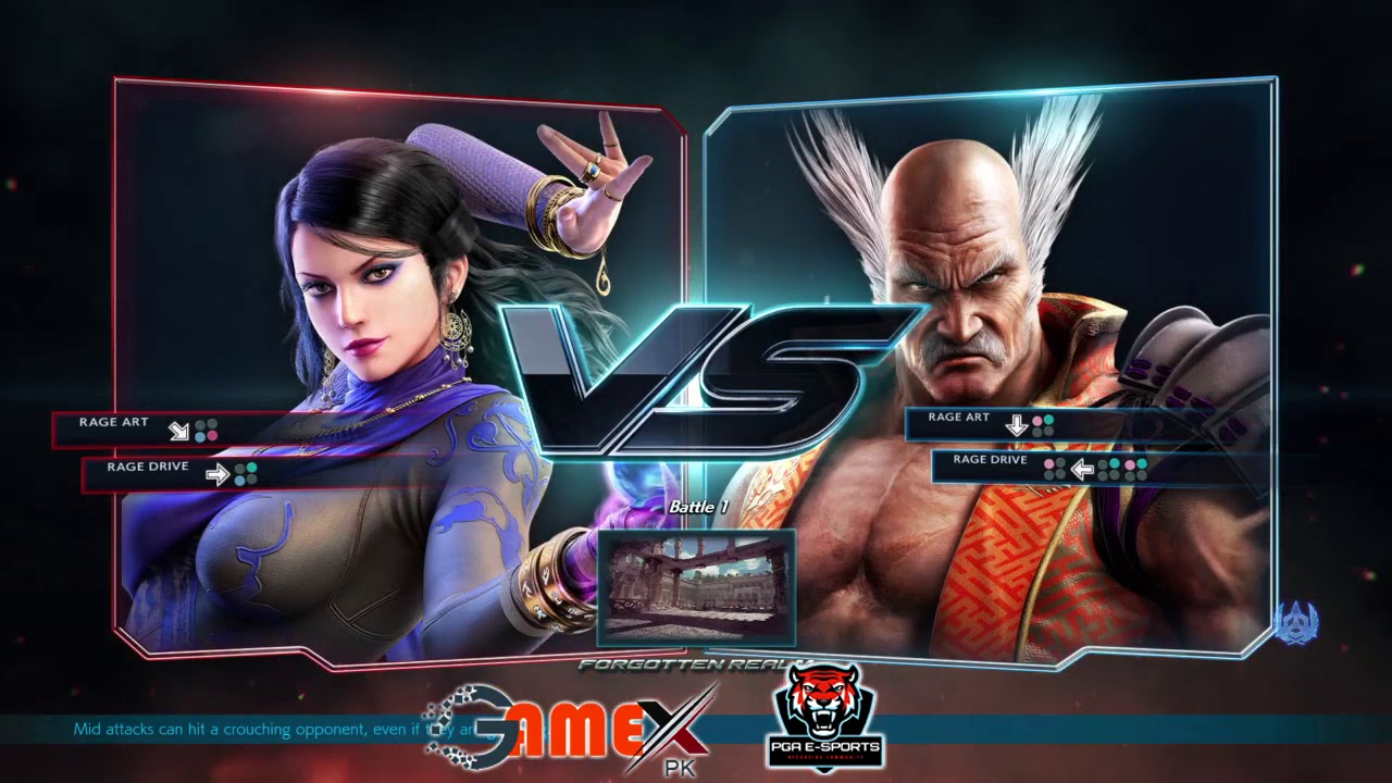 Vslash | Arslan Ash (Zafina) VS PGA | Shahzad (Heihachi) GameX S3 Tekken 7 Pakistan