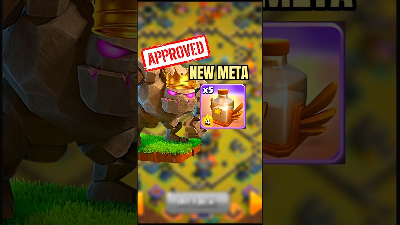 THIS GOLEM REVIVE SPEL ARE NEW META #clashofclans