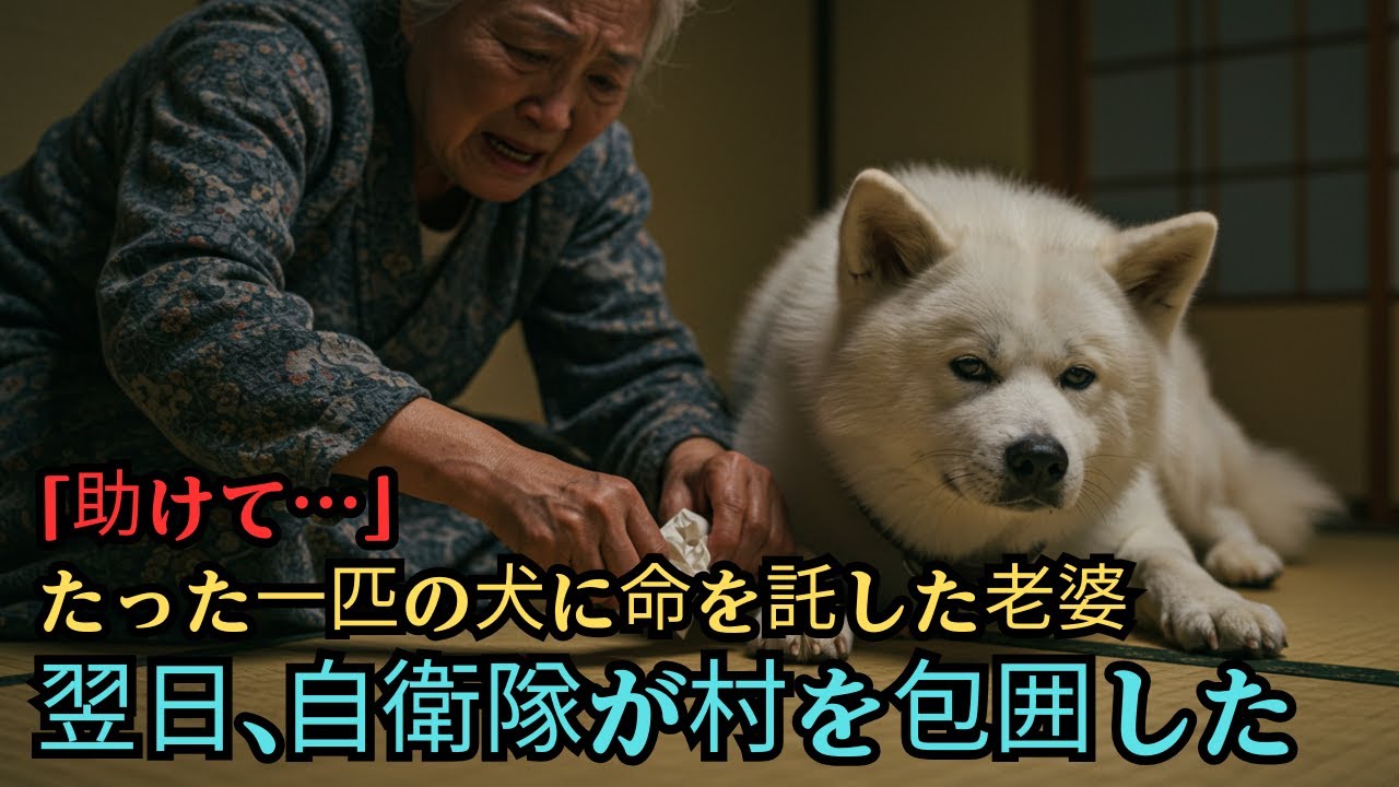 白虎や...「助けて…」愛犬に命を託した老婆。翌日、一本の電話が自衛隊基地を動かした