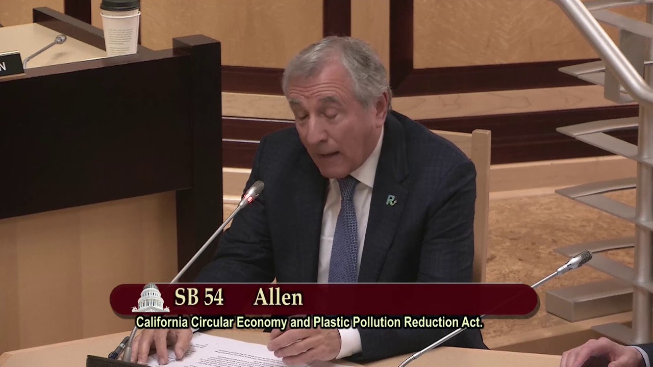 Recology CEO Mike Sangiacomo Testifying to California Senate Committee on Environmental Quality on S