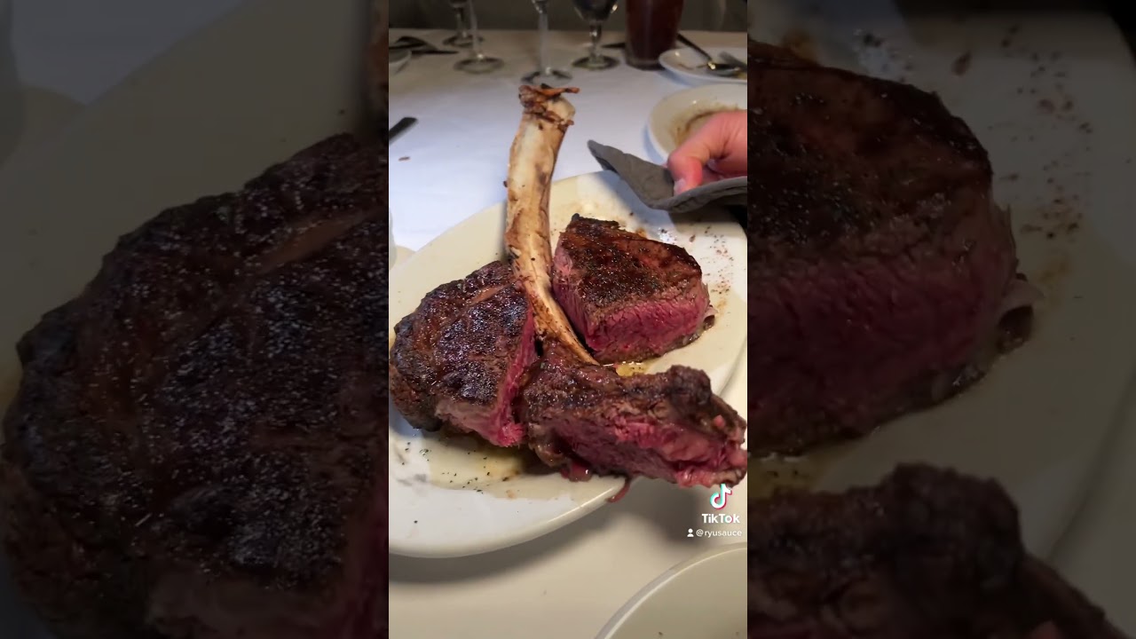 TOMAHAWK RIBEYE STEAK at RUTH&rsquo;S CHRIS STEAKHOUSE! #shorts