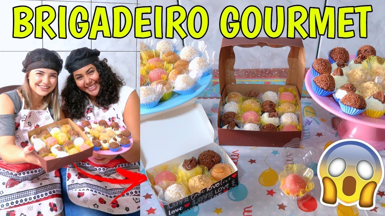 COMO FAZER BRIGADEIRO GOURMET 6 SABORES (GANHANDO DINHEIRO EM CASA) ♥ - Bruna Paula