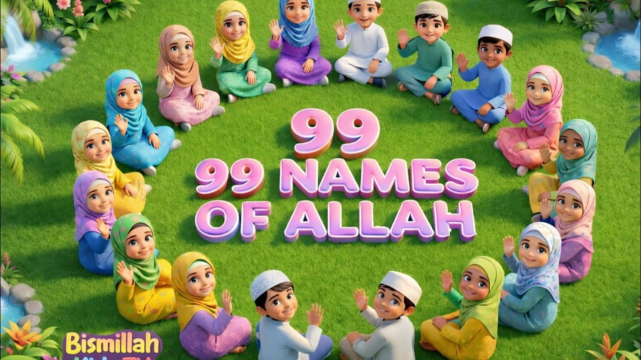 Asma-ul-Husna & Train to Madina | 30 Min Non-Stop Islamic Songs for Kids | Bismillah Kidz Tv #muslim