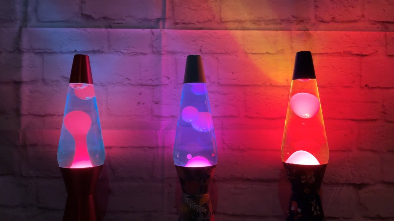 Three Lava Lamps