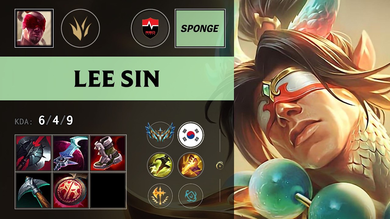 (NS Sponge) Lee Sin Jungle vs Naafiri - KR Challenger Patch 26.16