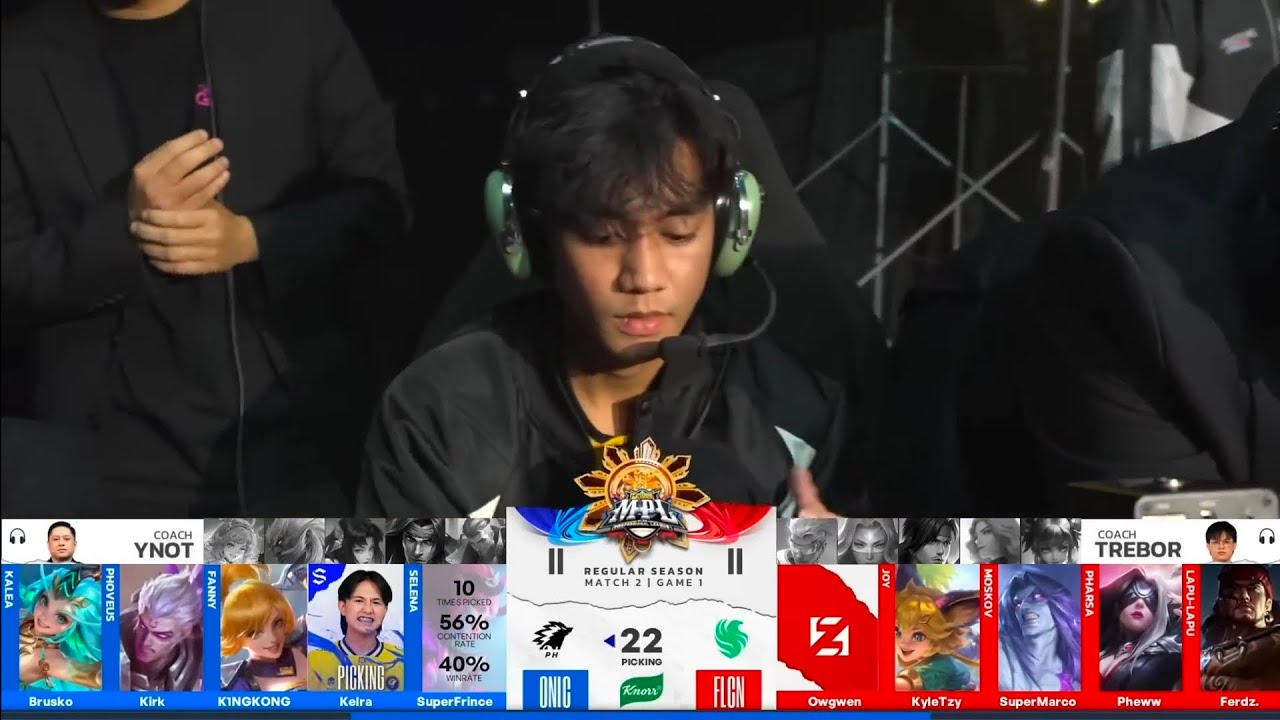KINKONG FANNY [ GAME 1 ] ONIC PH vs FLCN.  MPL PH SEASON 16