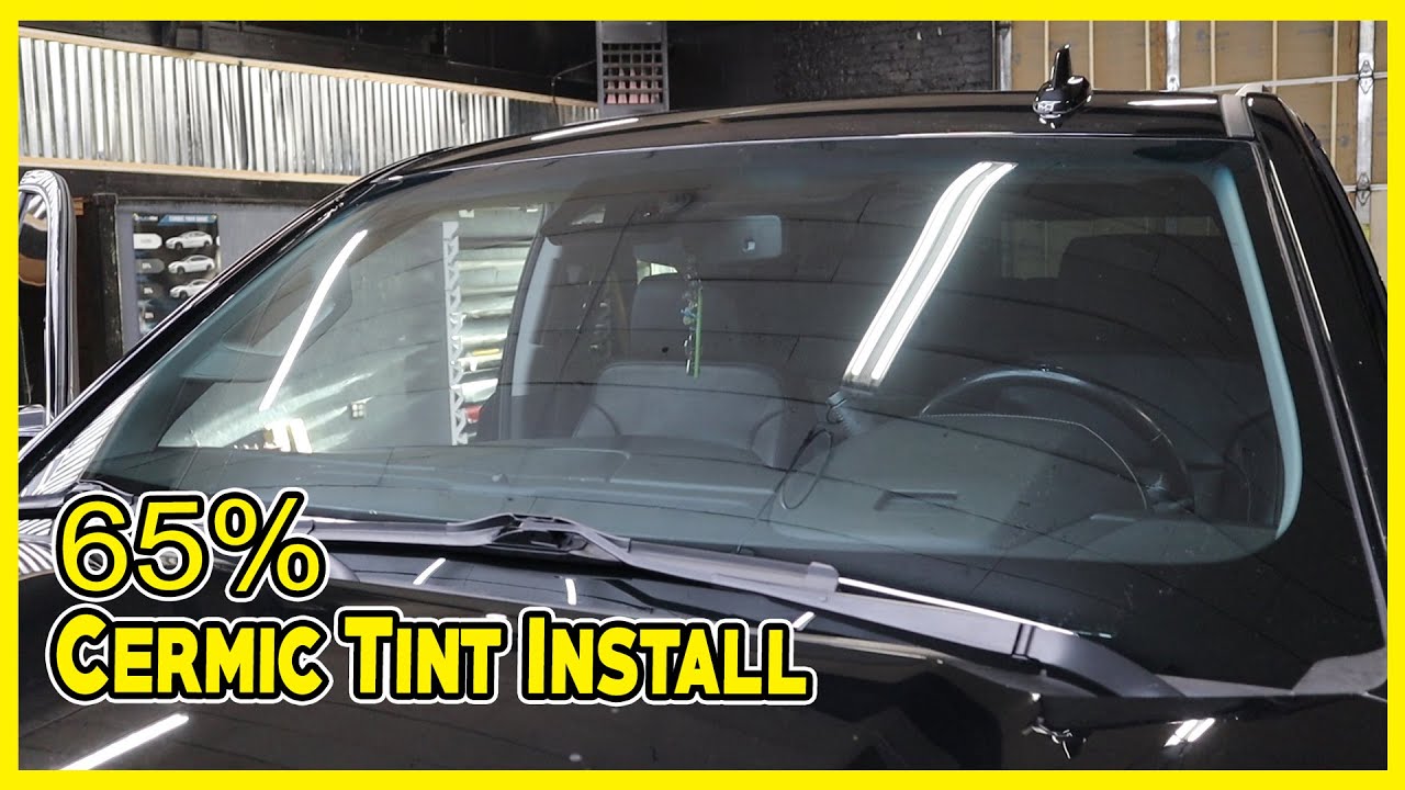 Installation of 65 Percent Windshield Tint