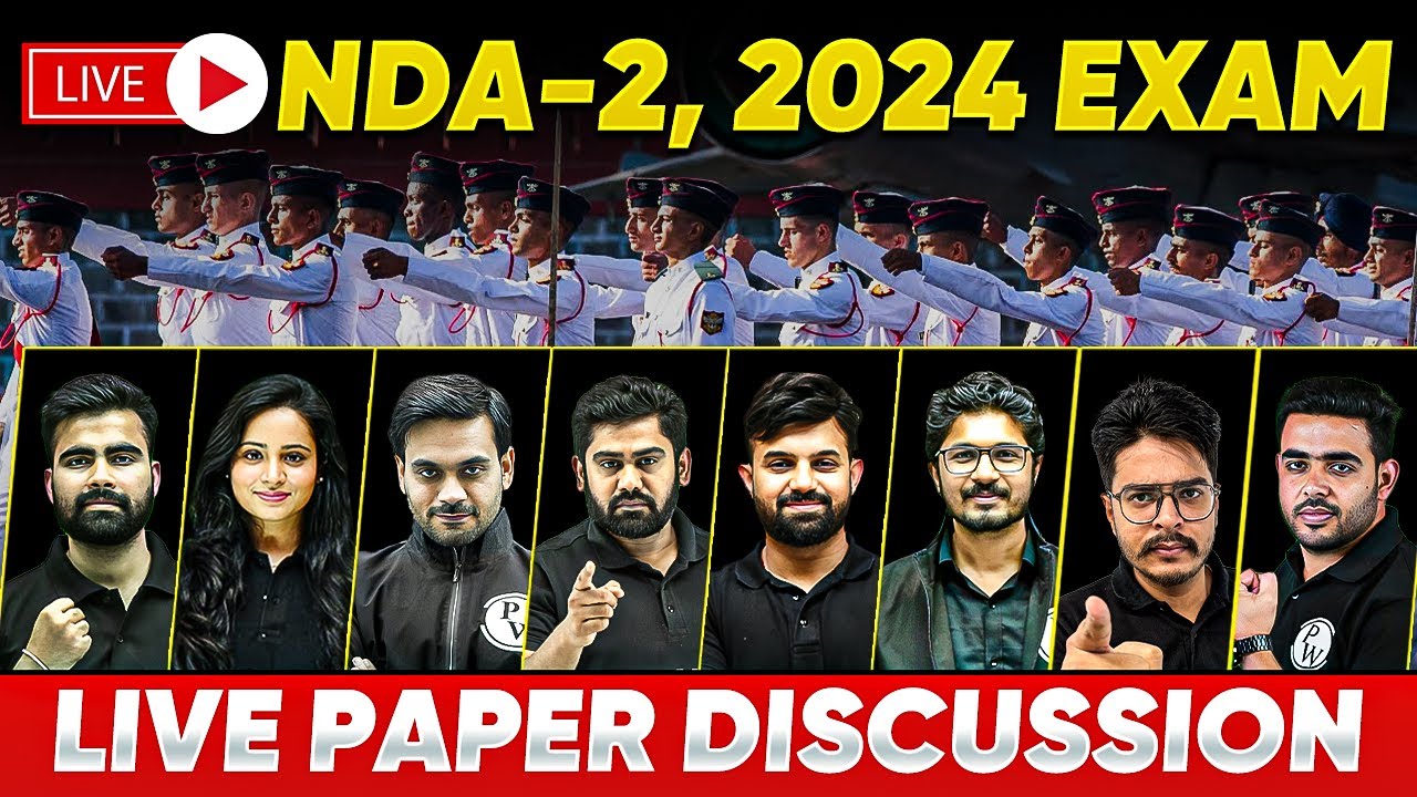 NDA-2, 2024 Exam Analysis 🔥🔥 | 🔴 Live Paper Discussion
