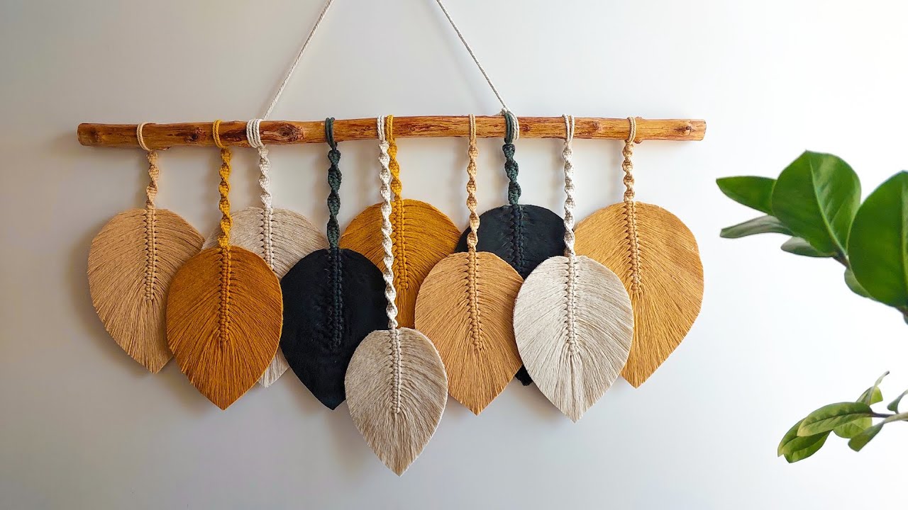 Macrame Leaf Wall Hanging Tutorial | How To Make Macrame Leaf