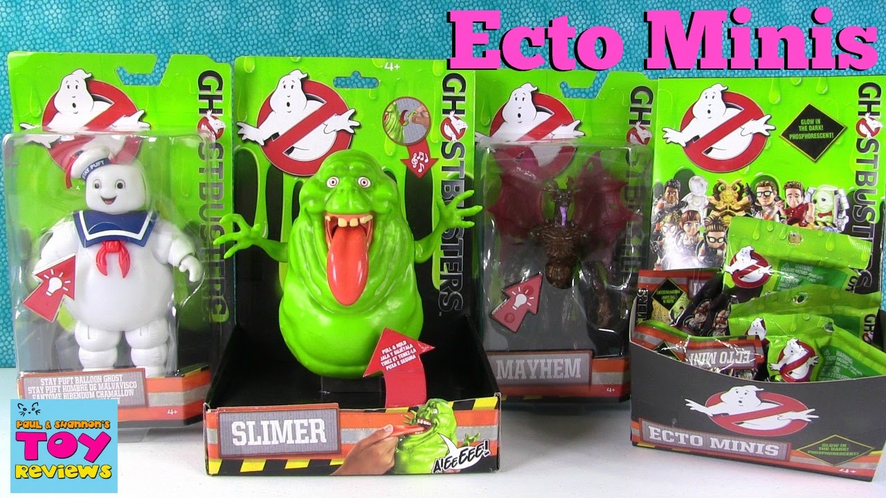 Ghostbusters Movie Ecto Minis Blind Bags Slimer Mayhem Action Figures Opening | PSToyReviews