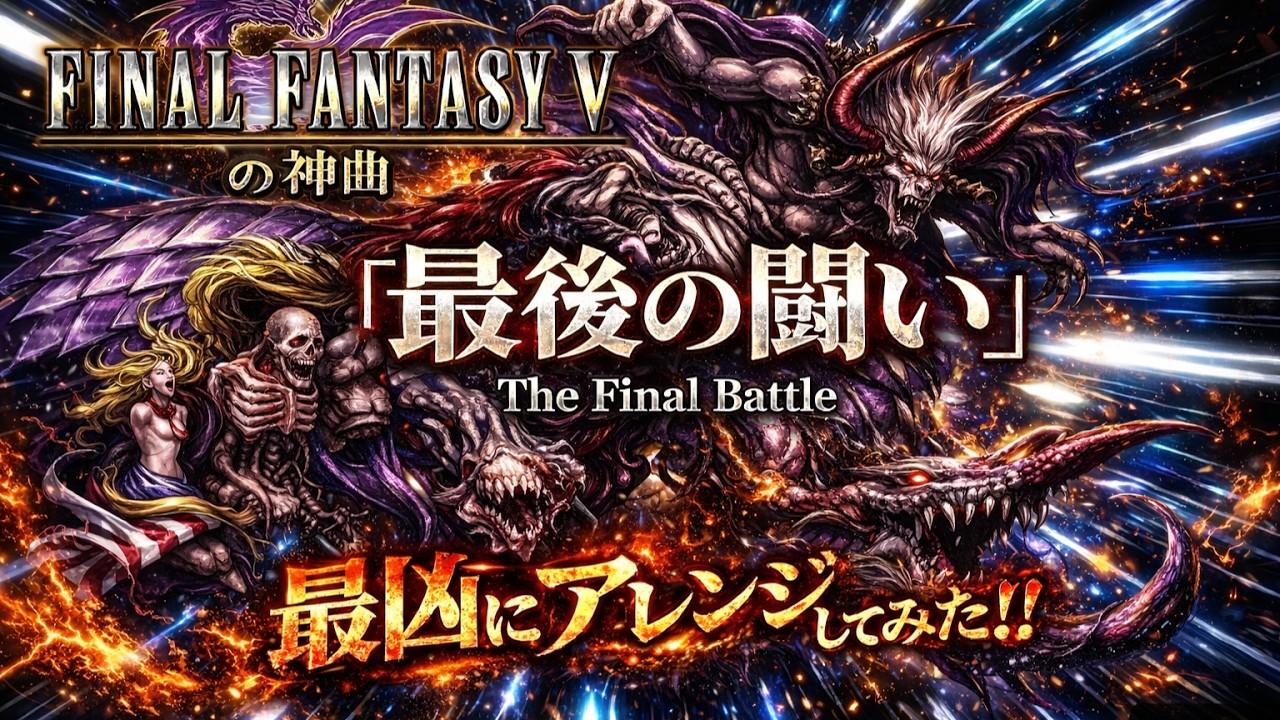 FF5の神曲！「最後の戦い」最凶にアレンジ！（作業用兼10分）