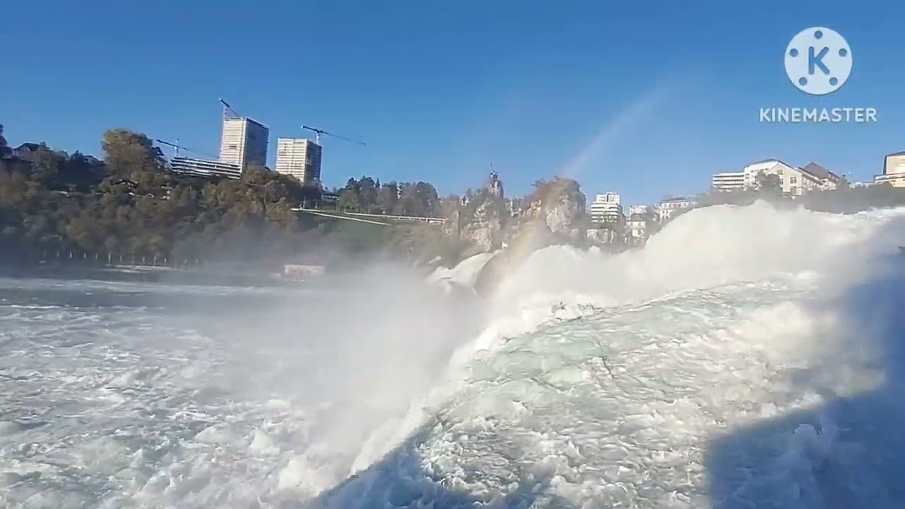 Switzerland's  Rhine fall |  Rheinfall  | Europe’s largest waterfall | Day Trip(More in Description)