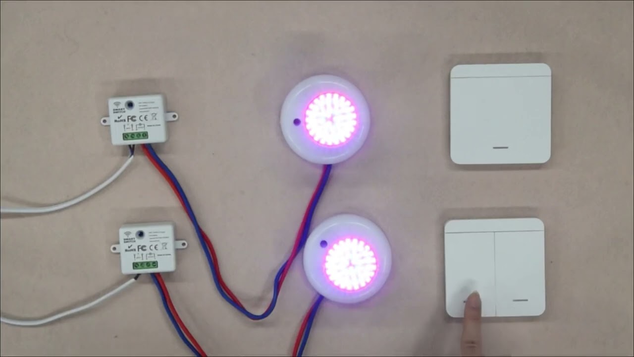 1/2/3 Gang Wireless Wall Switch RF 433Mhz