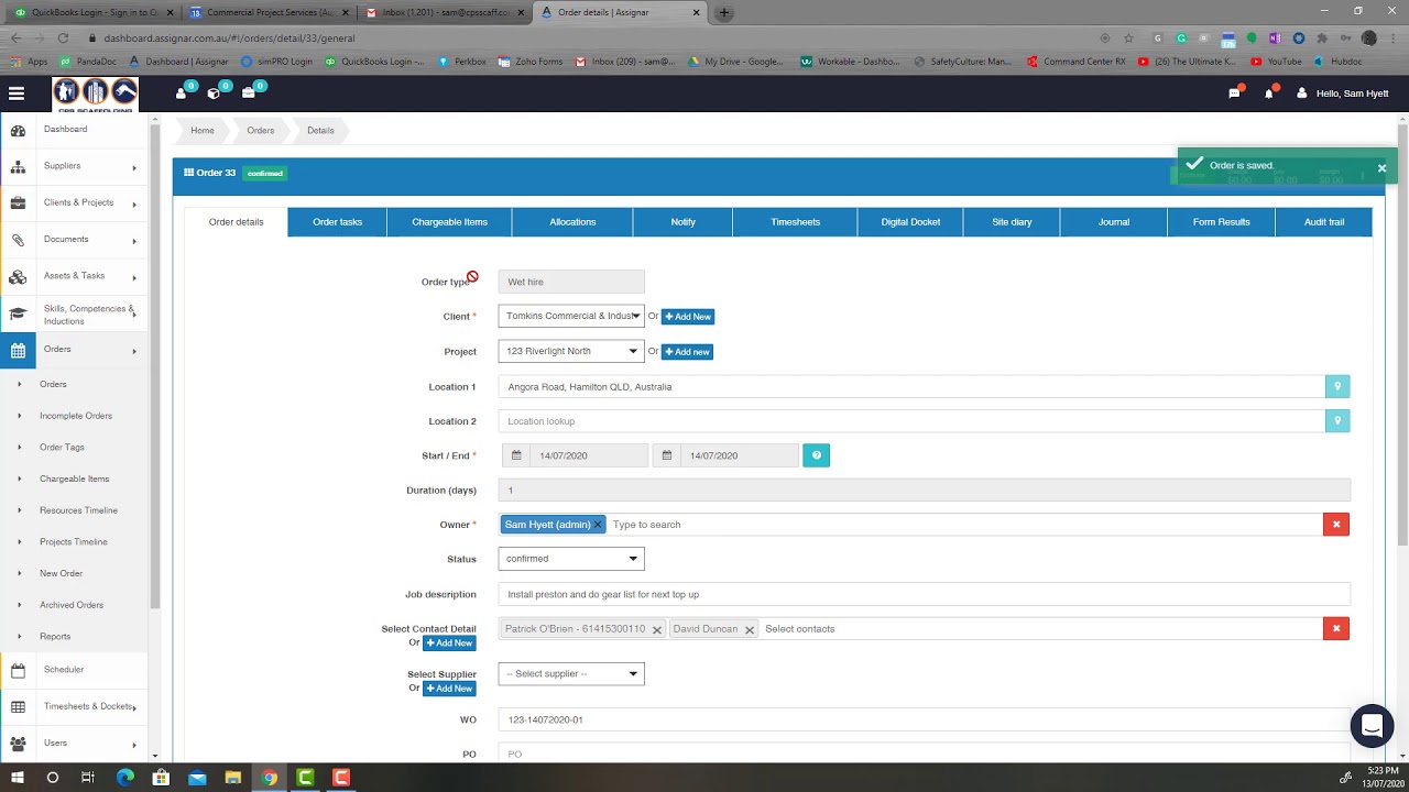 ASSIGNAR DASHBOARD