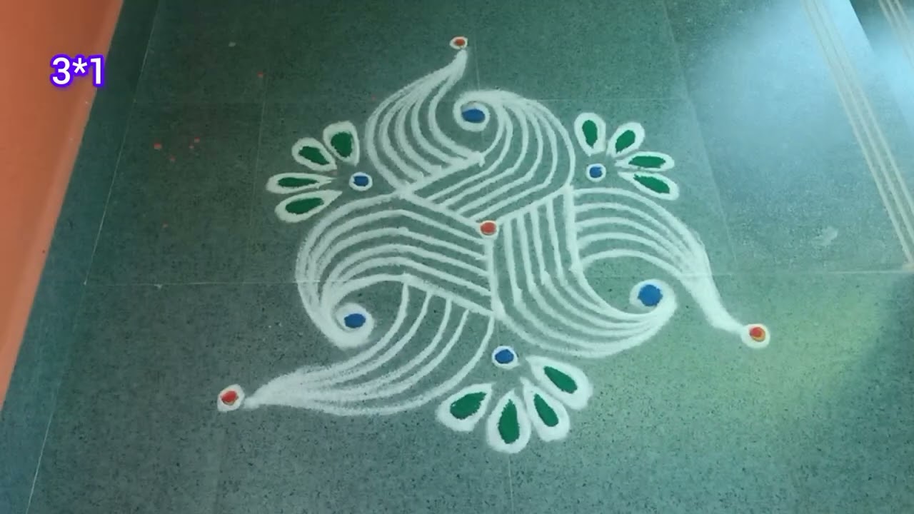 2 🌺beautiful margazhi padikolam, easy method for biggeners👍, #azhagukolam ✨