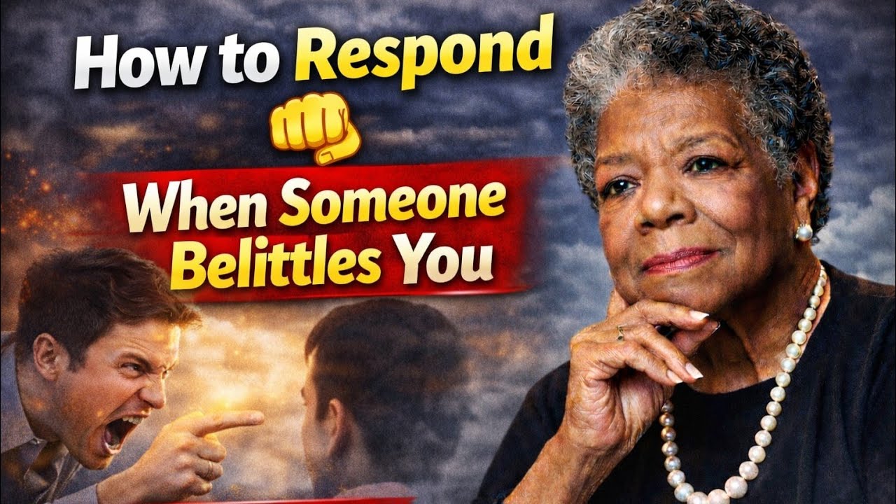How to Respond When Someone Belittles You | MAYA ANGELOU | Motivational Speech