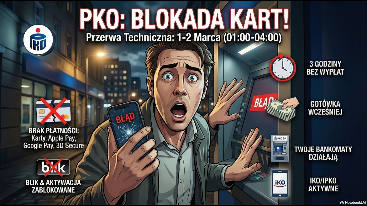 PKO BP blokuje karty! 💳 Zobacz, co robić! Brak gotówki w PKO BP już w nocy!