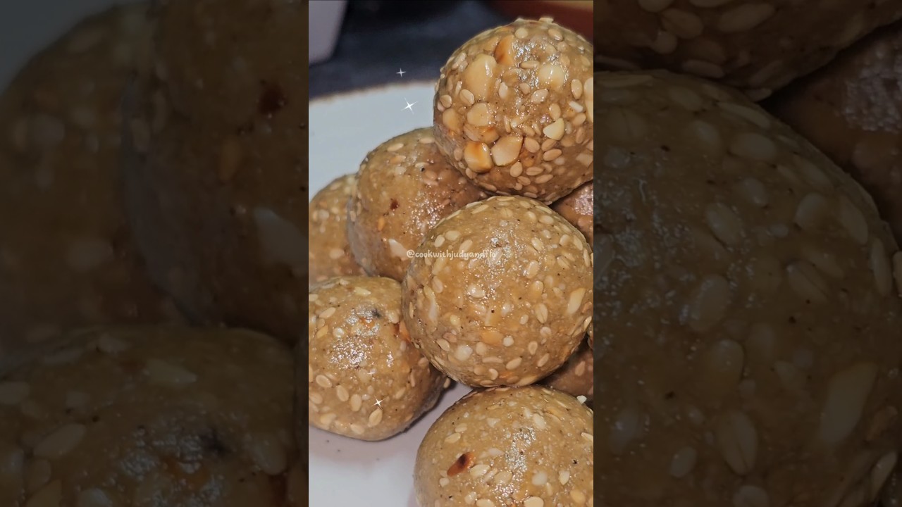 Soft Til Gud Ladoo #shorts #softtilgudladoo #tilgudladoo #tilgudladoorecipe #cookwithjudyandflo