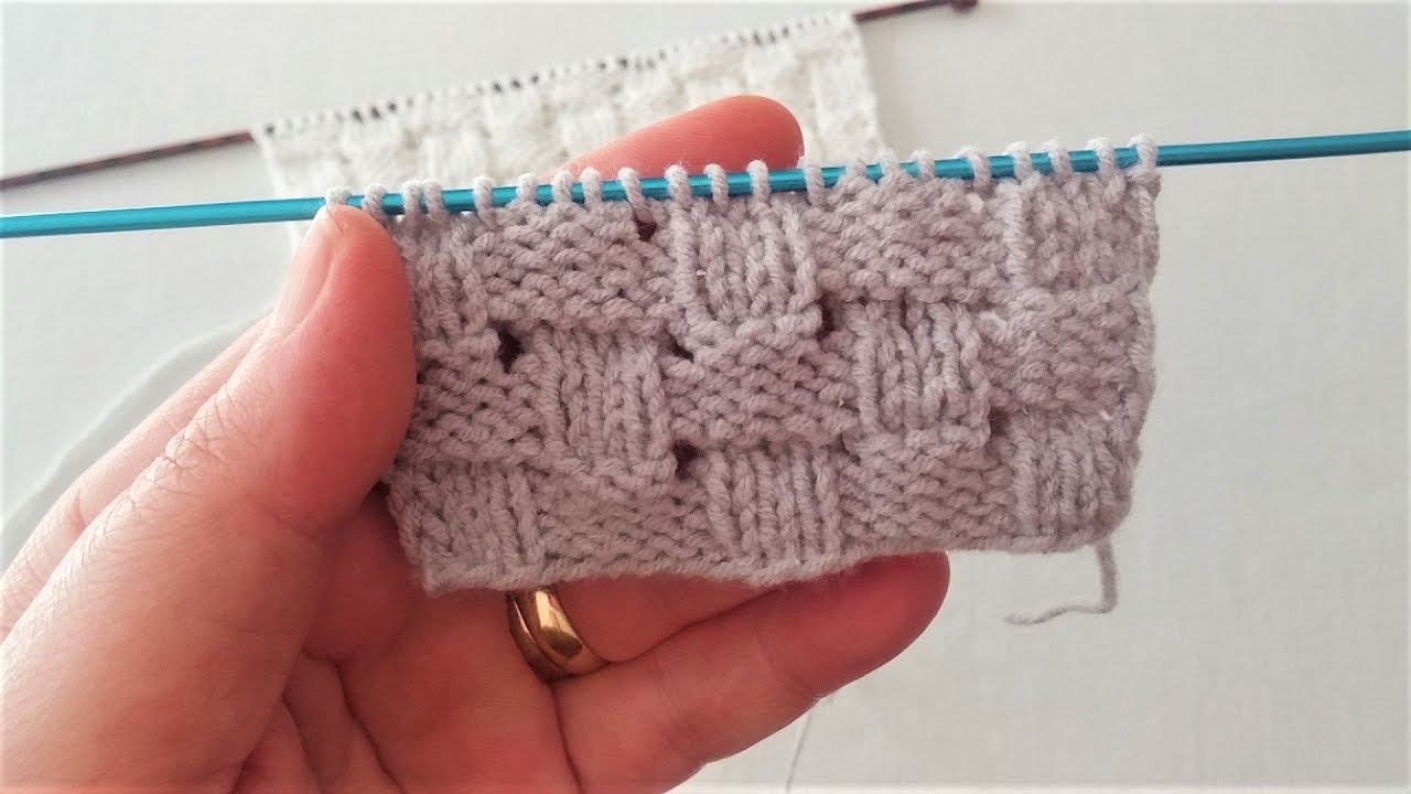 AJURLU KEŞME ŞEKER ÖRGÜ MODELİ / HASIR ÖRGÜ MODELİ