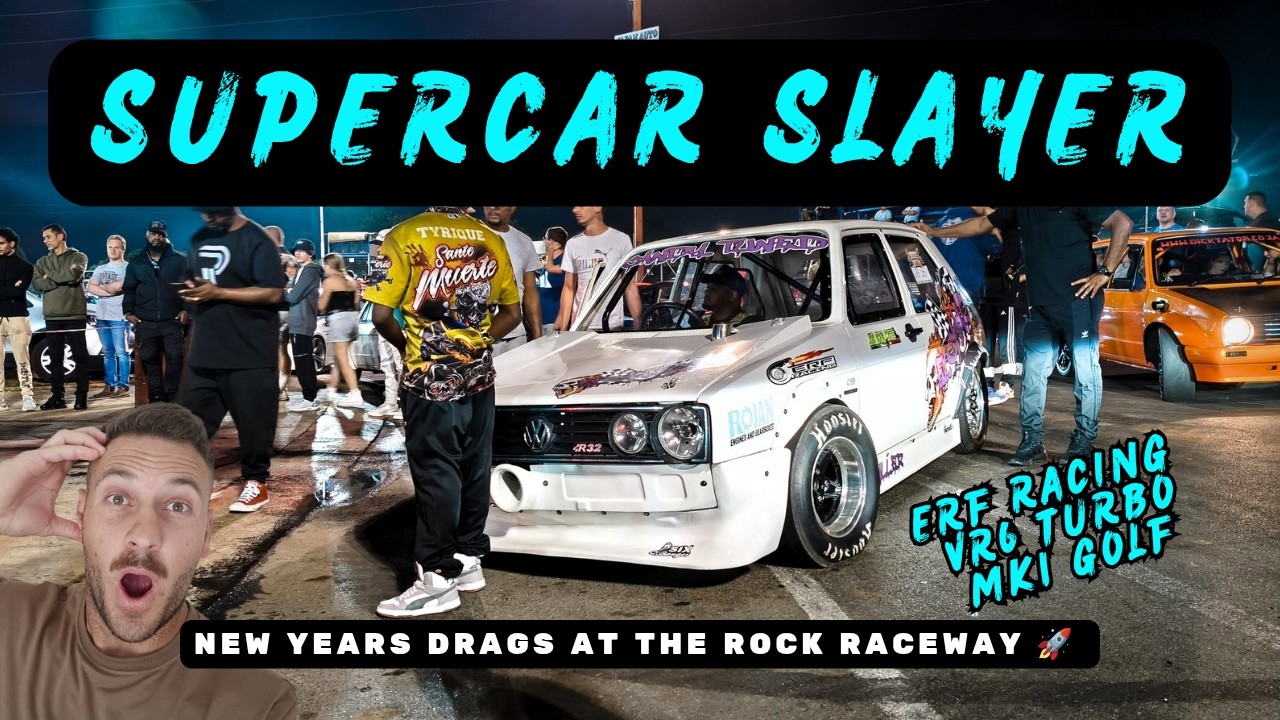 UNBELIEVABLE 😱 N/A VR6 MK1 GOLF HUMBLES SUPERCARS #therockraceway #dragracingsa #southafrica
