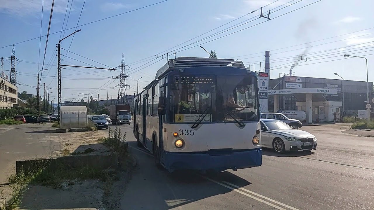 Троллейбус, маршрут №3 ВЗТМ-5284 б.335 (04.07.2022) Петрозаводск