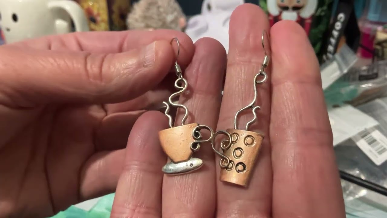 #temu earrings and my free #temu cross stitch thread