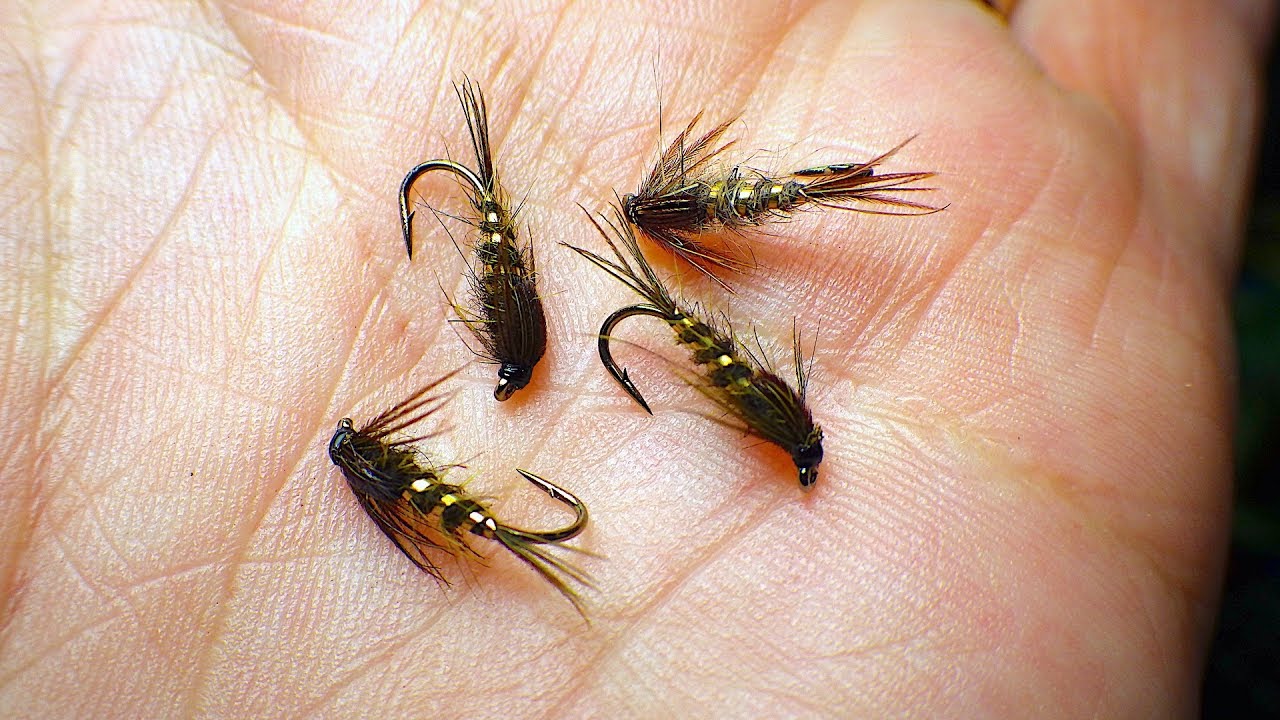 Tying a Gold Ribbed Olive Hare's Ear Nymph with Davie McPhail