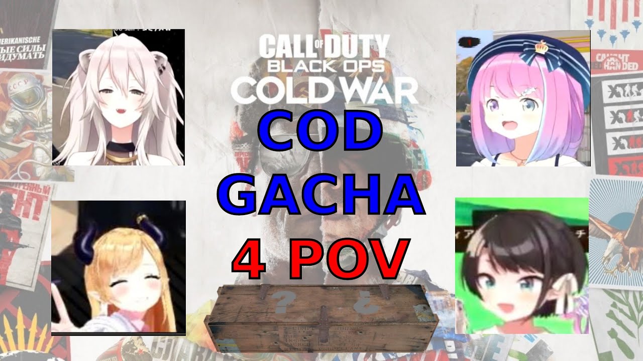 [Subaru, Botan, Luna & Choco] COD Gacha, Press F To Luna T . T
