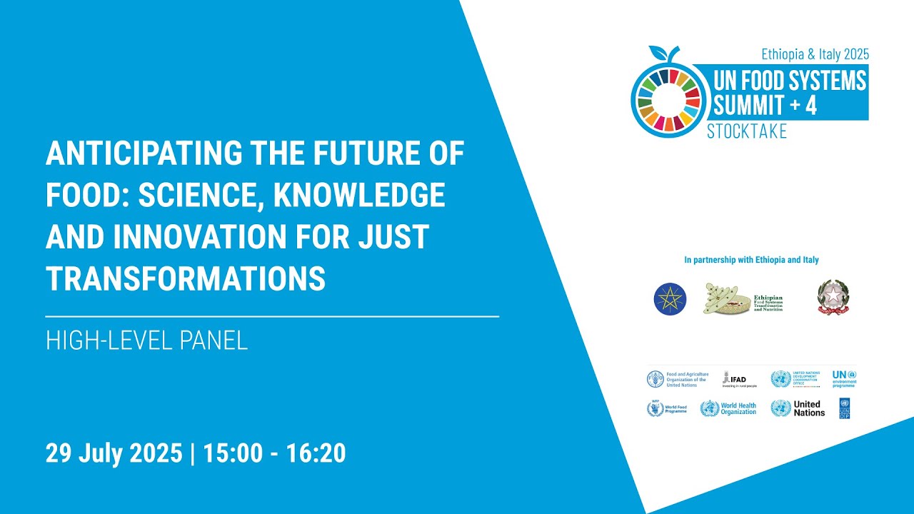 UNFSS+4: Anticipating the future of food: Science, knowledge and innovation for just transformations