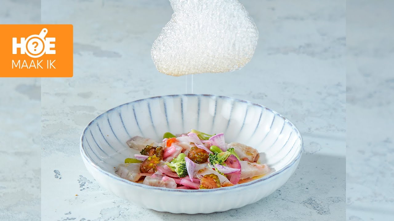 Ceviche van dorade met eetbare wolk | Hoe Maak Ik