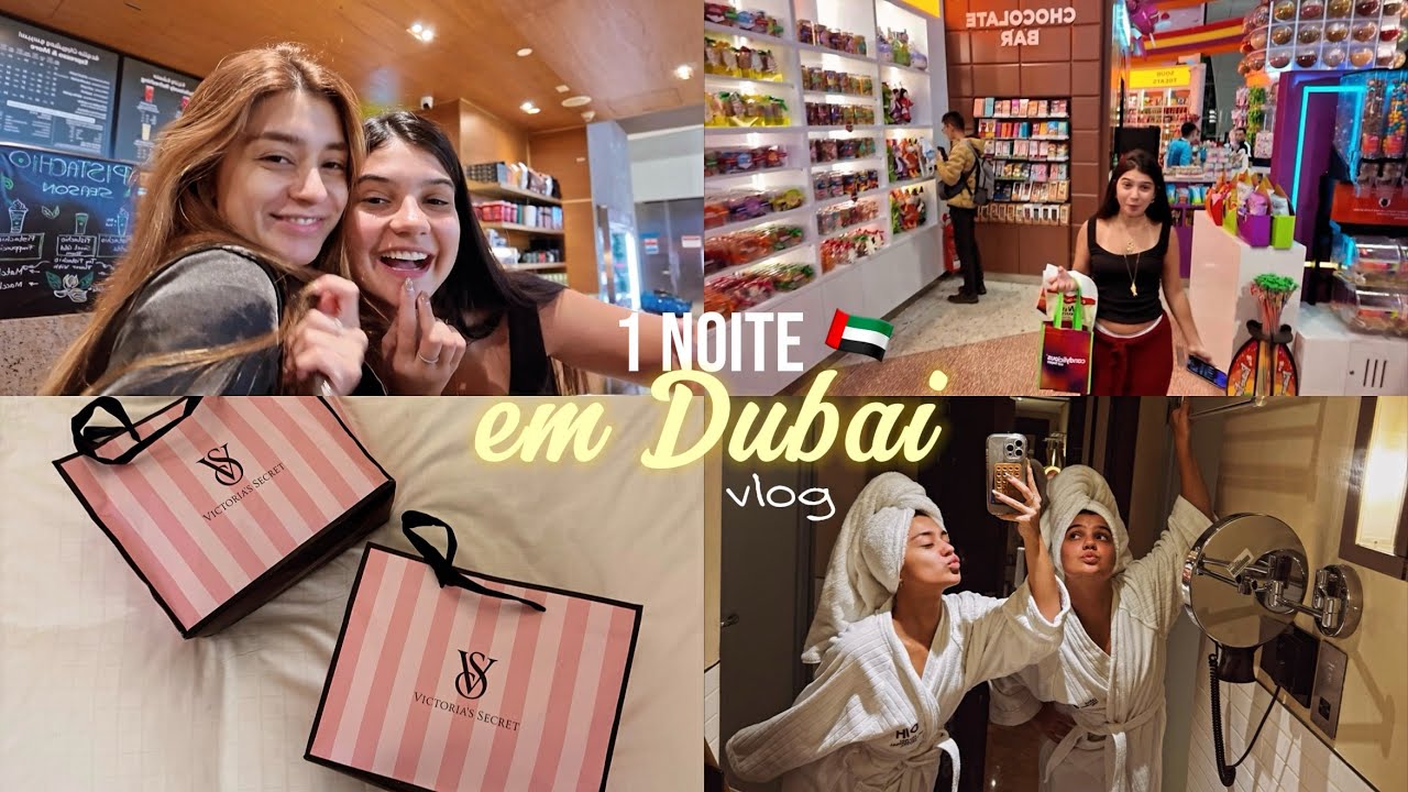 1 noite de comprinhas no aeroporto de dubai 