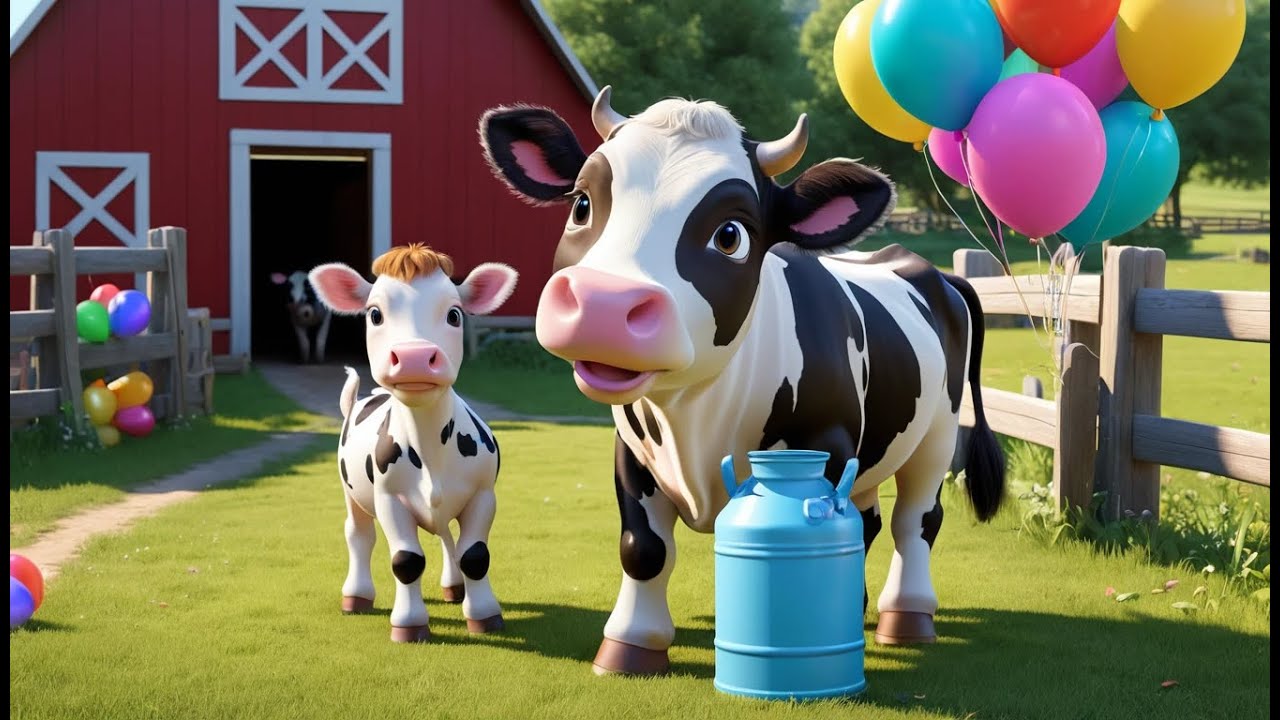 Cows Who Played Hide and Seek | Silly Farm Animal Song for Toddlers | Fun Nursery Rhyme  Hiding Cows