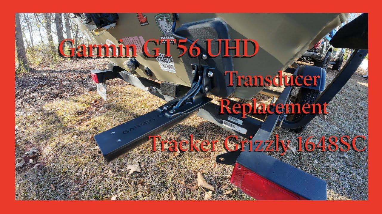 Tracker Grizzly 1648SC, замена датчика Garmin GT56 UHD.