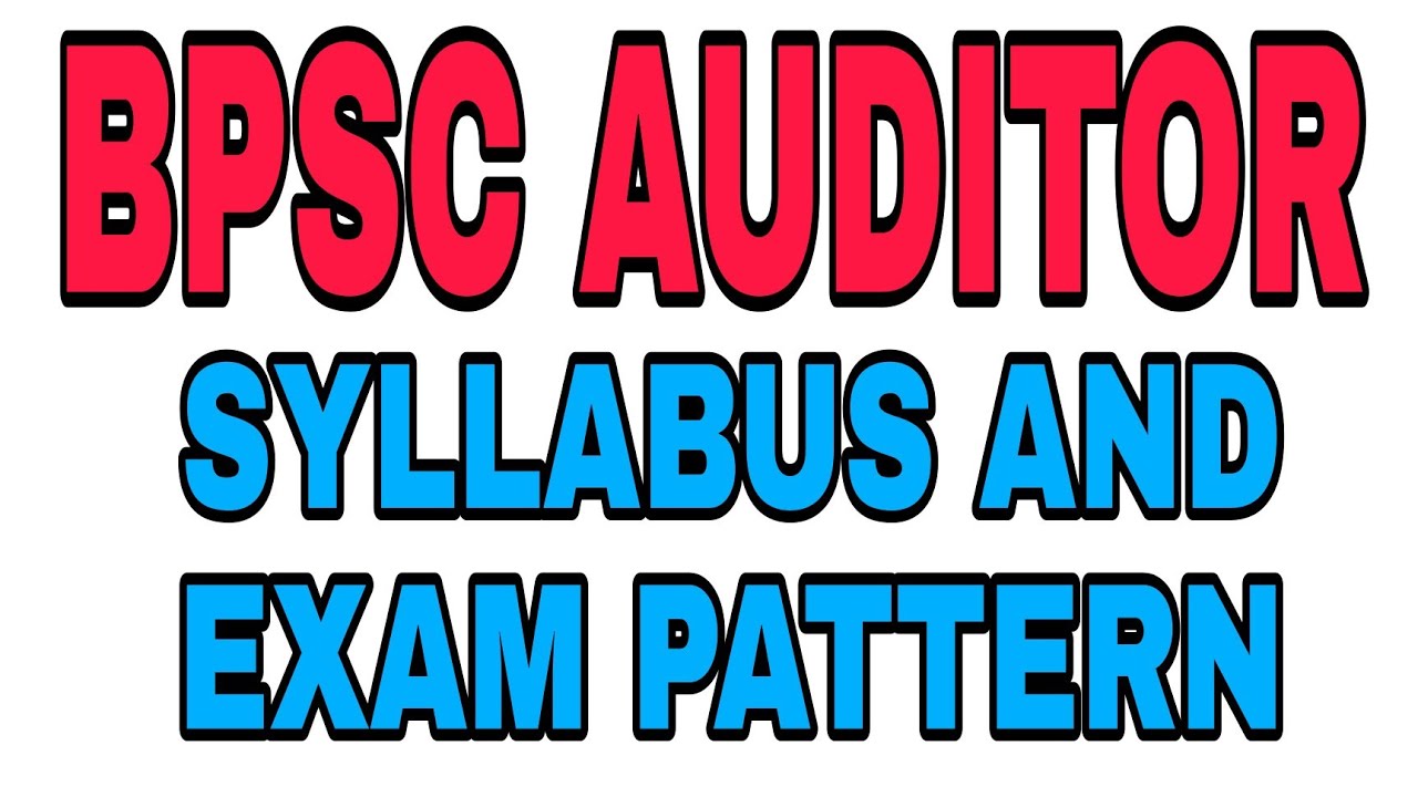 BPSC Auditor Syllabus and Exam Pattern#bpsc #BPSC Auditor Syllabus