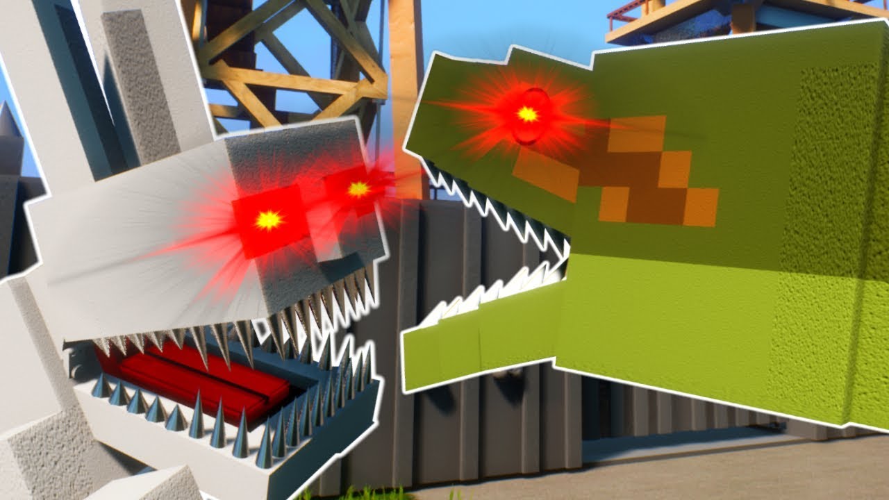 DEFENDING THE WALL FROM GIANT LEGO ANIMALS! | Funny Brick Rigs Gameplay
