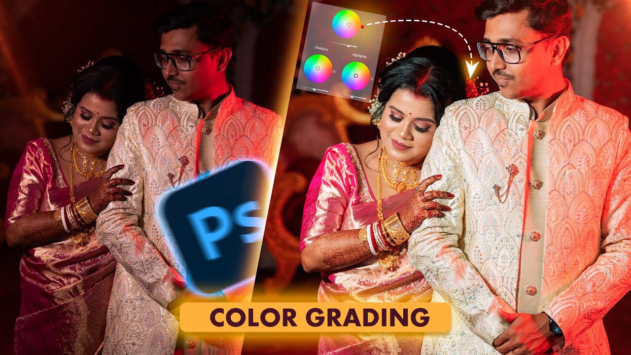Reception Colour grading SECRECT REVIELED! Colour Grading-Photoshop Bangla Bridal Photo Retouching
